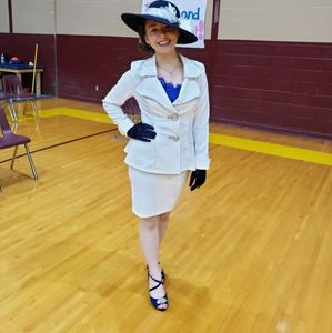 White Homecoming suit Design Today's